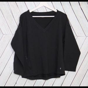 The North Face Bayocean v neck TNF Black top XL